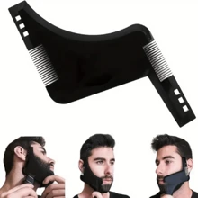 Bart Vorlage Shaper Beard Modeling Template Sideburns Beard Trimming Contour Tool Men Care Comb - Multicolor - View 1