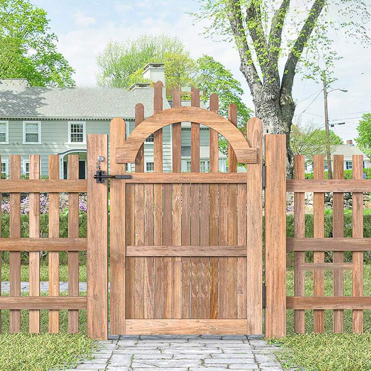 Black Carbon Steel Self-Locking Gate Gravity Latch – Spring-Loaded With Adjustable Cable Pull | For Metal & Wooden Fences - màu đen - Xem 8