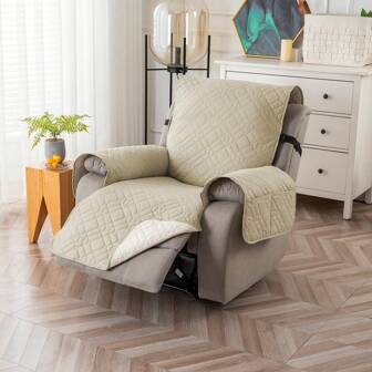 Waterproof Recliner Chair Covers, Recliner Sofa Cover Non-Slip Dog Chair Cover Furniture Protector Washable Slipcover With Pocket, Elastic Straps For Pets, Dogs,Cat Couch