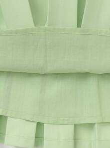 Balabala Girls' Pleated Short Skirt, Classic And Stylish Springwear - Green - View 6