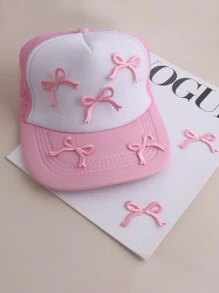 4pcs/Set Bow Embroidered Iron-On Patches, Suitable For DIY Clothing & Accessories - Unique Embroidered Appliques For Hats, Jeans, Jackets, And More - Adorable Cartoon Embroidered Patches - Multicolor - View 2