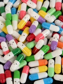 100 pezzi, Pillole d'amore con messaggio - Pillole e note per confessione di San Valentino fai-da-te, bottigliette di vetro mini trasparenti come regalo di San Valentino. Adatto per fidanzate, fidanzati, matrimoni, regali per feste di Natale, Ringraziamento, compleanni, come accessori per giochi