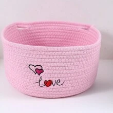 Cesto di stoccaggio personalizzato con ricamo esclusivo con il tuo nome, cestino intrecciato per riporre oggetti vari, borsetta per riporre cosmetici e articoli da toeletta, portacomando per gatti, cesto di stoccaggio per oggetti vari