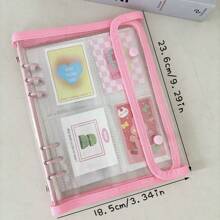 A5 Binder Double-Buckle Cover, 10pcs Refill Sleeves Bags, DIY Loose Leaf Photo Collect Book, Kpop Organizer Holder,Back To School,School Supplies