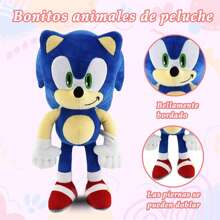 Juguetes de peluche para Hedgehog,30CM personajes de dibujos animados,Juguete de Peluche Suave para Sala de Estar,Oficina,Coche,Regalos navideños perfectos Para Niños y Niñas - Multicolor - Ver 3