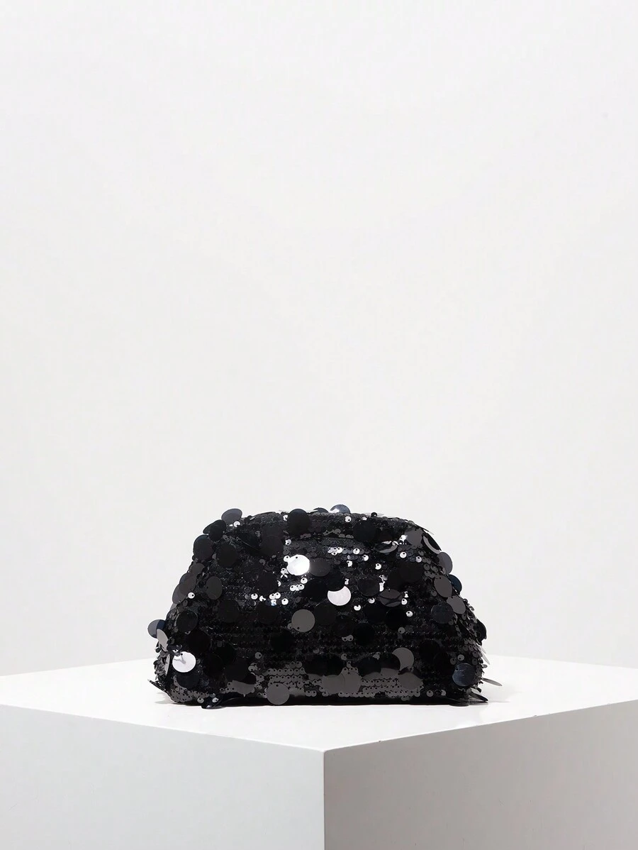 Sparkling Sequin Clutch Bag For Women, Elegant Beaded Evening Bag, Party Dresses For Women, Party Bag, Glitter Prom Wallet, Valentine's Day Gift, Suitable For Party, Gathering, Date, Ball (Pattern Random), Elegant Faux Pearl Bag, Prom Bag For Party, Fashionable Clutch Bags For Woman