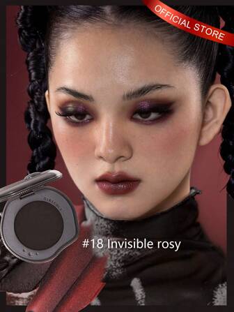 GIRLCULT Rubor de emoción # 18 Invisible Rosado | Textura especial del queso, suave y se adapta a la piel | El rubor mate revela el resplandor de la piel, REGALO