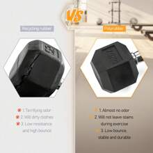 ACTIVE FOREVER Dumbbells Set Of 2, Hex Dumbbells Pair, Black Rubber Hex Dumbbell, Household Rubberized Dumbells Set, 7.5kg