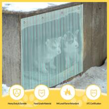 Transparent PVC Pet Door Curtain, Easy To Cut And Install, Windproof, Warm, Dust-Proof, Easy To Clean, Replacement For Dog House/Cat Bed