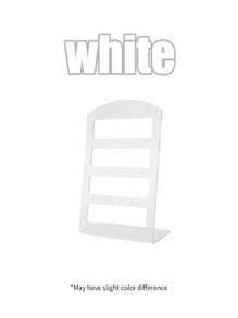 1 件珠宝架收纳架耳环收纳架带 24 孔珠宝展示收纳，纯色 L 形亚克力珠宝展示架，现代简约塑料耳环收纳架用于耳钉收藏，适用于女士礼物耳环