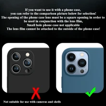 CSDZ 3pcs Colorful High-Definition Lens Film, Lens Cap, Lens Protector Circle Compatible With Apple 11/12/13/14/15/16/16 Plus/16 Pro/16 Pro Max Series Gift For Birthday, Family, Friends Alloy Metal With Tempered Glass Full Cover, Lens Protector, Phone Accessories Waterproof Shockproof Anti-Fall Anti-Fall Scratch Resistant Anti-Fingerprint - Multicolor - View 9