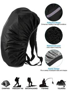 Backpack Rain Cover 15-70L Outdoor Camping Hiking Mountaineering Dust Cover Travel Backpack Protection Covers Foldable Waterproof Rain Cap Cover