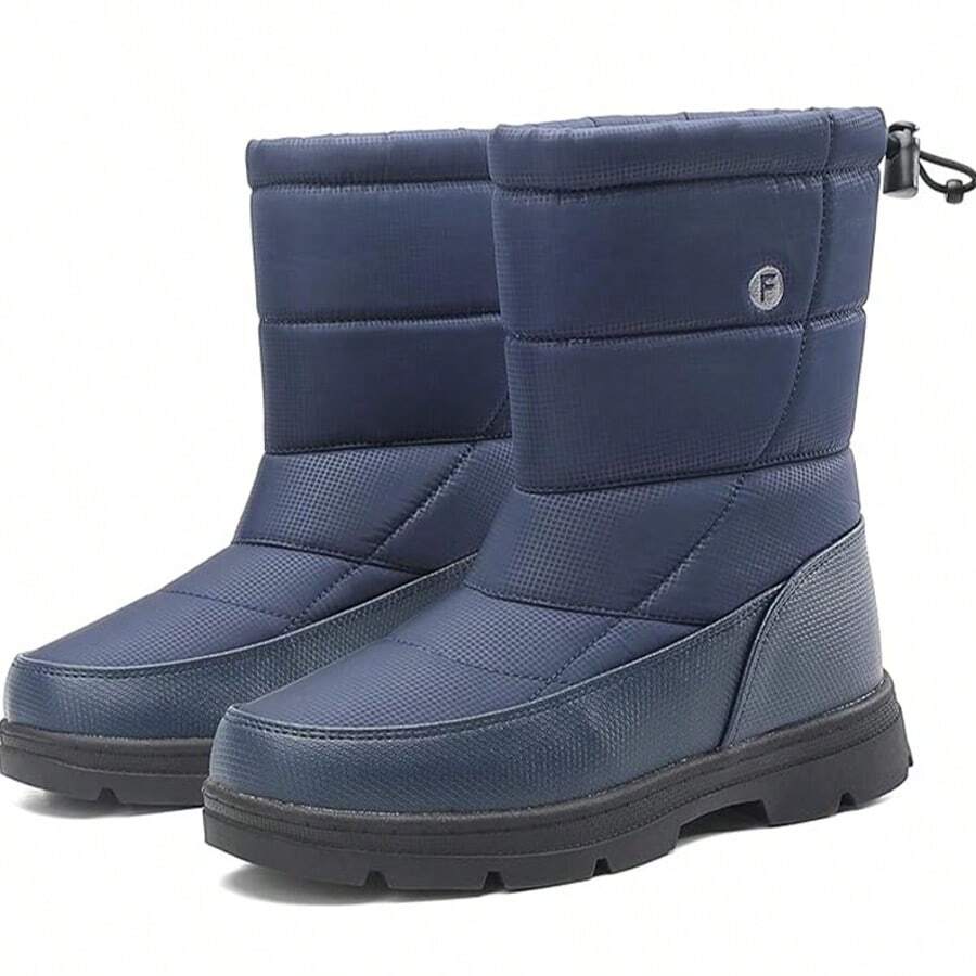 BARFULKER Winter Shoes Men Women Winter Boots Warm Lined Snow Boots Lightweight Hiking Shoes Trekking Shoes Non-Slip Boots Outdoor Boots - 藍色 - 查看 1