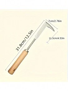 1 件不锈钢拔除器，园艺耕耘机工具，适用于除草、蔬菜收割、盆景种植和墙壁缝隙 - 銀色 - 查看 6