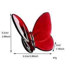 رمضان زينة رمضان قطعة واحدة تمثال فراشة زجاجية ، تمثال فراشة طائرة ، زخرفة فراشة زجاجية ، تحفة حيوان كريستالية لديكور المنزل، هدية مميزة