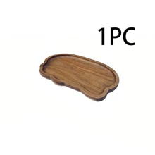 1/2/3pcs,Cloud Wooden Tray, Multifunctional Wooden Dining Plate - Elegant Coffee, Cheese, Dessert Dining Plate, Easy To Clean, Durable, Suitable For Indoor And Outdoor Entertainment, Dining And Gatherings - Suitable For Home Decoration And Kitchen Use
