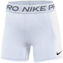 Nike Womens Pro Training Shorts 5in - 白色 - 查看 2