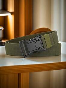 1 chiếc thắt lưng chiến thuật nam mới, khóa tự động, thắt lưng quần co giãn bằng nylon dành cho hoạt động ngoài trời, thắt lưng nam. - phong cách giản dị - Xem 11