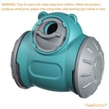 PawPartner Interactive Puzzle Toy For Small And Medium Dogs Provides Mental Stimulation, Slows Down Eating, Fun, Challenging, And Engaging Treat Dispenser For A Healthier Feeding Experience Dog Tumbler Toys Increases Pet IQ Interactive Slow Feeder For Small Medium Dogs Cat Training Balance Car Feeder - Multicolor - View 8