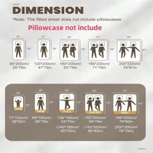 1 件纯色柔软床笠，简约风格床笠四季床垫保护套，适用于卧室、宿舍、酒店、民宿和其他床上用品，不包括枕套