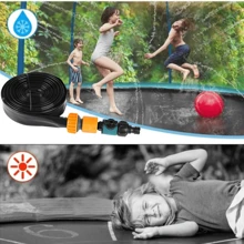 FIZITI 12FT 14FT 16FT Outdoor Trampoline For Ki Ds And Adults, Recreational Backyard 1500LBS Trampoline With Enclosure Net, Ladder, Bonus Sprinkler And LED Lights -ASTM CPC CPSIA Christmas Gifts