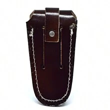 Atrevidu's Rustic Leather Ring Knife Sheath - Tabaco Nuestra Señora - Ver 3