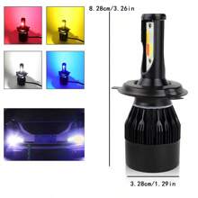 2pcs Strong Light Car Lamp Car Bulb Four Color Conversion H1 H4 H7 9005 9006+H11 6000K LED Headlight Ultra White Kit, Headlight Bulb Fog Light Bulb, ATV UTV Light - H11 - View 3