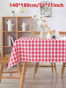 1 块格子桌布适用于厨房、客厅、餐厅、野餐、派对装饰 - 紅白色 - 查看 12