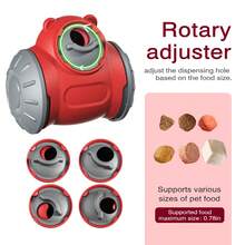 PawPartner Interactive Puzzle Toy For Small And Medium Dogs Provides Mental Stimulation, Slows Down Eating, Fun, Challenging, And Engaging Treat Dispenser For A Healthier Feeding Experience Dog Tumbler Toys Increases Pet IQ Interactive Slow Feeder For Small Medium Dogs Cat Training Balance Car Feeder - Multicolor - View 5