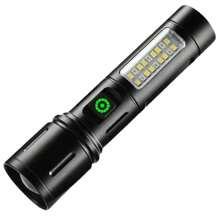 Lampara Tactica Recargable De Bolsillo , Linterna táctica de alta potencia de largo alcance - Negro - Ver 1