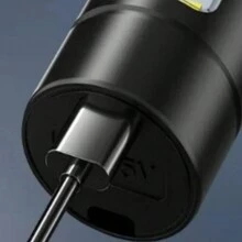 Lampara Tactica Recargable De Bolsillo , Linterna táctica de alta potencia de largo alcance - Negro - Ver 2
