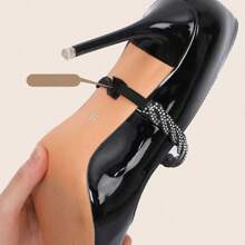 1 Pair Bling Decorative Elastic Shoelaces, Fashion Rhinestones Shoe Laces For High Heels Without Slipping, Comfortable And Stylish - Multicolor - View 7