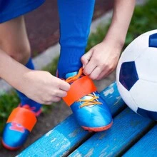 1 双男女款足球防滑硅胶护踝袜、运动护腿套