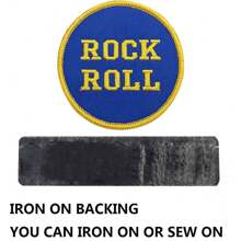 Angefertigter bestickter kreisförmiger Doppelbeschriftung Namenspatch, Hut, Tasche Kostüm Dekorationssticker, kann aufgebügelt, aufgenäht oder mit Klettverschluss befestigt werden