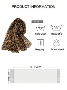 FADZOYLE 1pc Color Leopard Printed Pattern Scarfs For Women Cape Hijab Bandana Head Wrap Beach Cover Up All Season Winter Fall Sarong Fashion Scarves Long Satin Silky Feeling Large Kerchief Designer New Elegant Lightweight Collection Gift Wedding Bride Bridesmaid Shawl Gifts Accessories