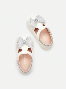 Balabala Baby Girls' Anti-Slip Princess Shoes, Cute Toddler Shoes For Spring/Fall - White - View 4