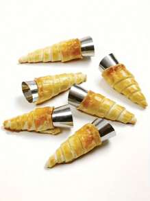 4 件/8 件/10 件/12 件/20 件大号奶油角模具，不锈钢奶油角模具，锥形不粘奶油模具，管状油角模具，羊角面包模具，奶油角模具，锥形奶油角模具