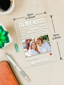 1pc Custom Spotify Plaque, Custom Couple Picture Plaque, Personalized Photo Plaque, Custom Couple Song Music Plaque, Personalized Photo Frame Home Decor, Album Cover Song Plaque, Unique Gifts For Women, Music Art Romantic Gifts, Anniversary Gift, Valentine Gift, Birthday Gift, Wedding Gift, Mother's Day Gift, Father's Day Gift, Best Friend Gift, Best Gift For Mom/Dad, Gift For Her/Him, Best Gift For Girlfriend/Boyfriend Graduation