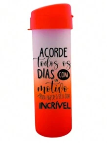 Garrafa Squeeze de água Degrade Motivacional