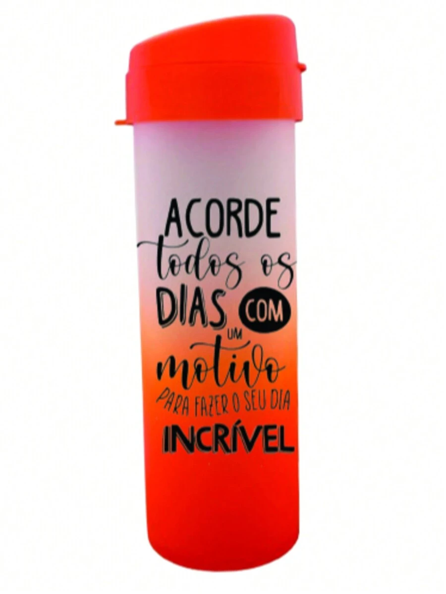 Garrafa Squeeze de água Degrade Motivacional