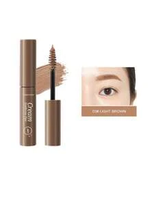 眉胶，棕色/浅棕色，打造自然蓬松的眉妆，纹身级防晕染防水，适合女性日常妆容