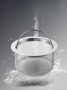 1 pieza Filtro para fregadero de cocina, escurridor, separador de embudo de acero inoxidable para el fregadero, filtro de canasta de desagüe