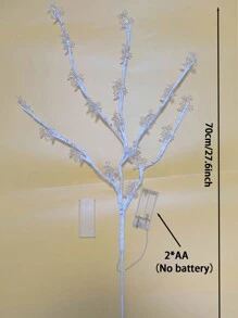 1 Star Ring Moon Branch Light With 20 Battery-Powered LED Lights. These Glowing Willow Branches Are Perfect For Home Decor, Holiday And Wedding Party Decorations (Batteries Not Included)