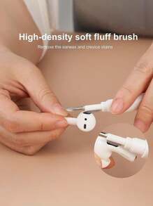 2 件套哑光耳机盒 + 清洁刷套件适用于 1/2/3/4/Pro 保护套 - 清潔筆+耳機殼 - 查看 4