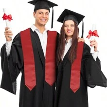 Bộ 1/2/4 bộ lễ phục tốt nghiệp bằng satin, lễ phục tốt nghiệp tiêu chuẩn dành cho người lớn, áo choàng tốt nghiệp, khăn choàng dự lễ tốt nghiệp dành cho người lớn, thiết kế tùy chỉnh, vật dụng thiết yếu cho mùa tốt nghiệp! - phong cách unisex - Xem 24