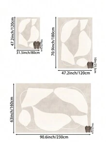 1 tấm thảm trải sàn mềm mại hiện đại phong cách trừu tượng cho phòng khách, thảm trải sàn chống bụi bẩn, thảm hình chữ nhật màu xanh họa tiết có lông mịn, thảm đầu giường mềm mại chống trượt, thảm học tập nhuộm loang cho bé gái, trẻ em, trẻ vị thành niên, trang trí nhà cửa, thảm phòng ngủ, trang trí phòng - hoàng hôn đại dương - Xem 2