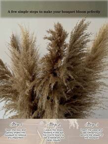 Pampas Grass Decor Tall 36 Inches,8pcs Stems Tall Pampas Grass For Floor Vase,Large Natural Dried Pompass Grass Branches Tall Fluffy,Or Home Tall Pampas Grass Decor - Natural Large Pompas Floral, Dried Flowers Bouquet For Wedding, Tall Pampas Grass For Floor Plants Decor, Boho Home Decor, Party Decor