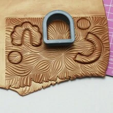 Soft Polymer Clay Stamp Sheet 3D Flower Banboom Wave Pattern Texture Embossing Mat For Clay Jewelry DIY Making Tools Pottery Ceramic Art Hobby Supplies Valentines - Clear - View 3