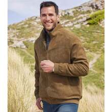 Atlas For Men Veste imperméable en suède synthétique pour hommes (ocre) - Jaune citron - Voir 3