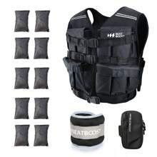 BEATBOOST Weighted Vest For Men Women 22 Lb Weight Vest Adjustable Weights With 4 Lb Wit Weights And Arm Bag For Walking Strength Training Running Workout